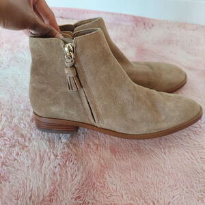 Kate Spade Brown Suede Leather Tassel Bootie Size 6.5B